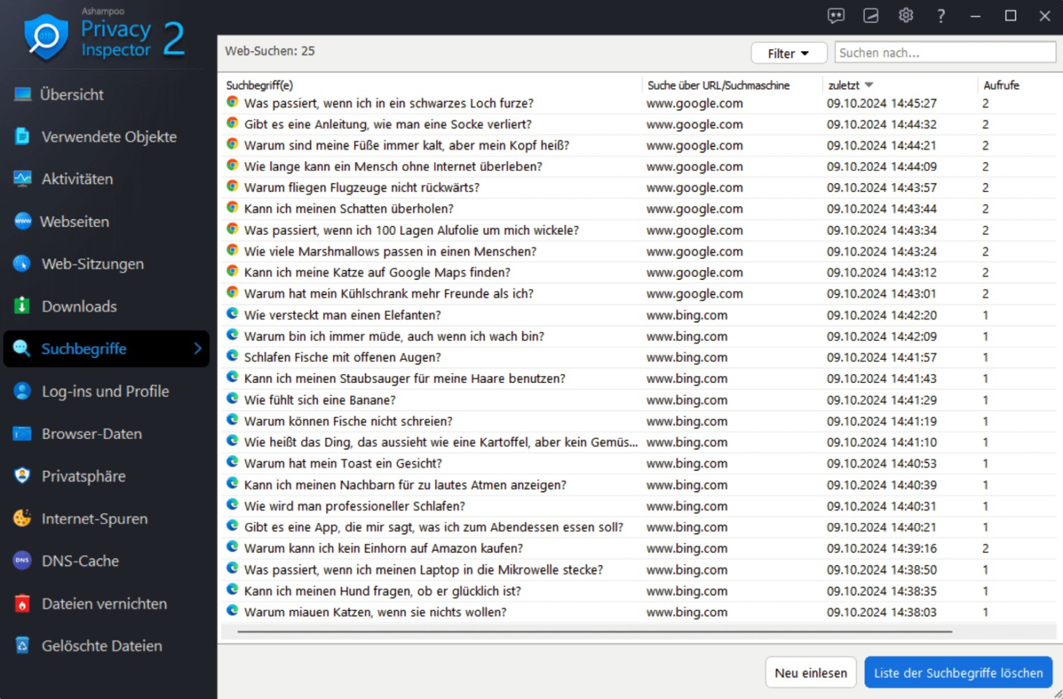 Ashampoo Privacy Inspector 2 Windows 11 10 1 PC Dauerlizenz Download