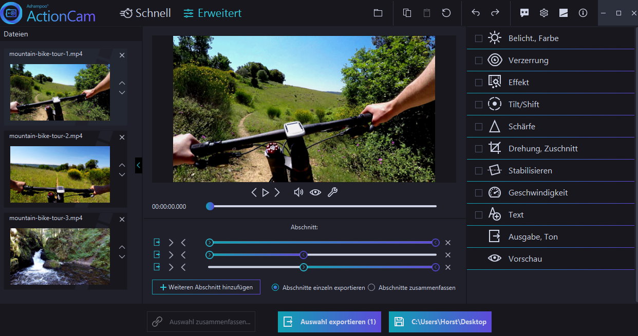 Ashampoo ActionCam Windows 11/10/8/7 1 PC Dauerlizenz Download