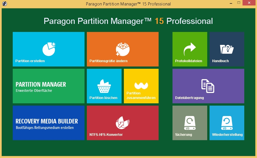Paragon Partition Manager 15 Professional #Key (ESD)