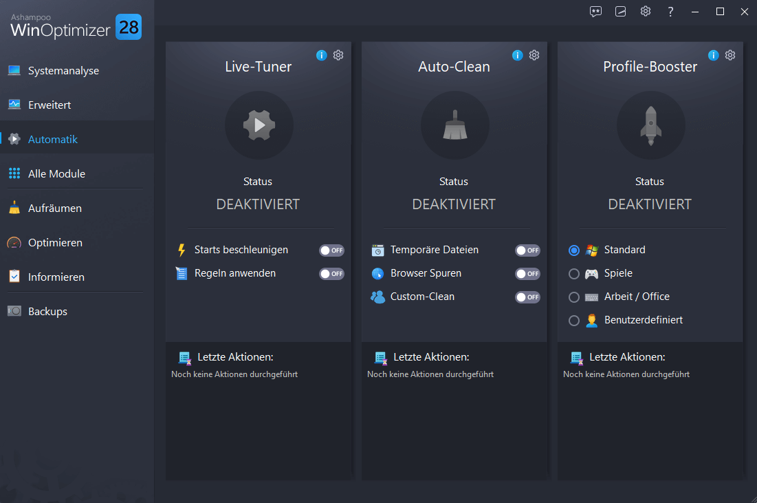 Ashampoo WinOptimizer 28 1 PC Windows Dauerlizenz Digitaler Download 