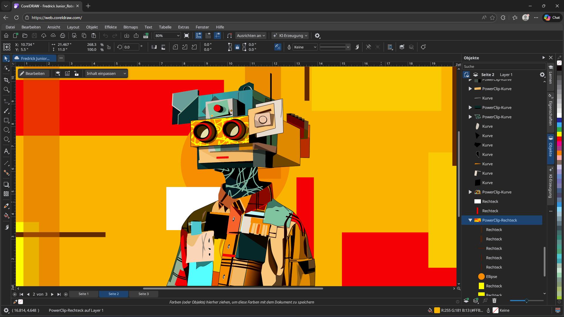 CorelDRAW Graphics Suite 2026 inkl. KI, Dauerlizenz Windows 10/11, Mac Digitaler Download, Deutsch