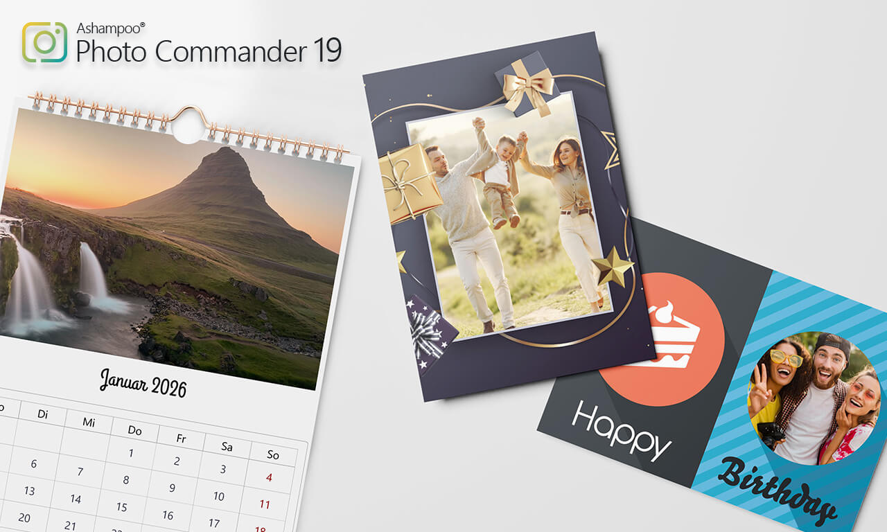 Ashampoo Photo Commander 19, Windows 10/11 1 PC, Dauerlizenz, Digitaler Download