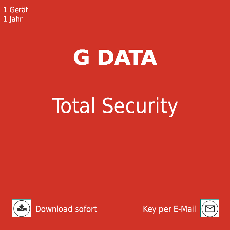 G DATA Total Security 2026 1 PC Windows 11/10/8/7  1 Jahr Download