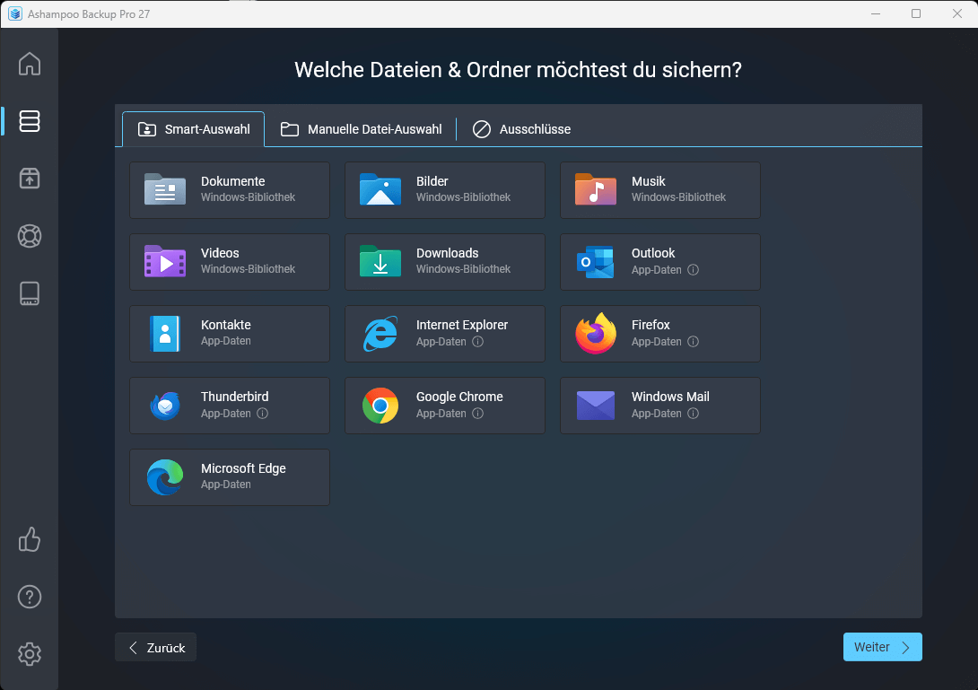 Ashampoo Backup Pro 27, Windows 11/10, Dauerlizenz, Digitaler Download Deutsch  