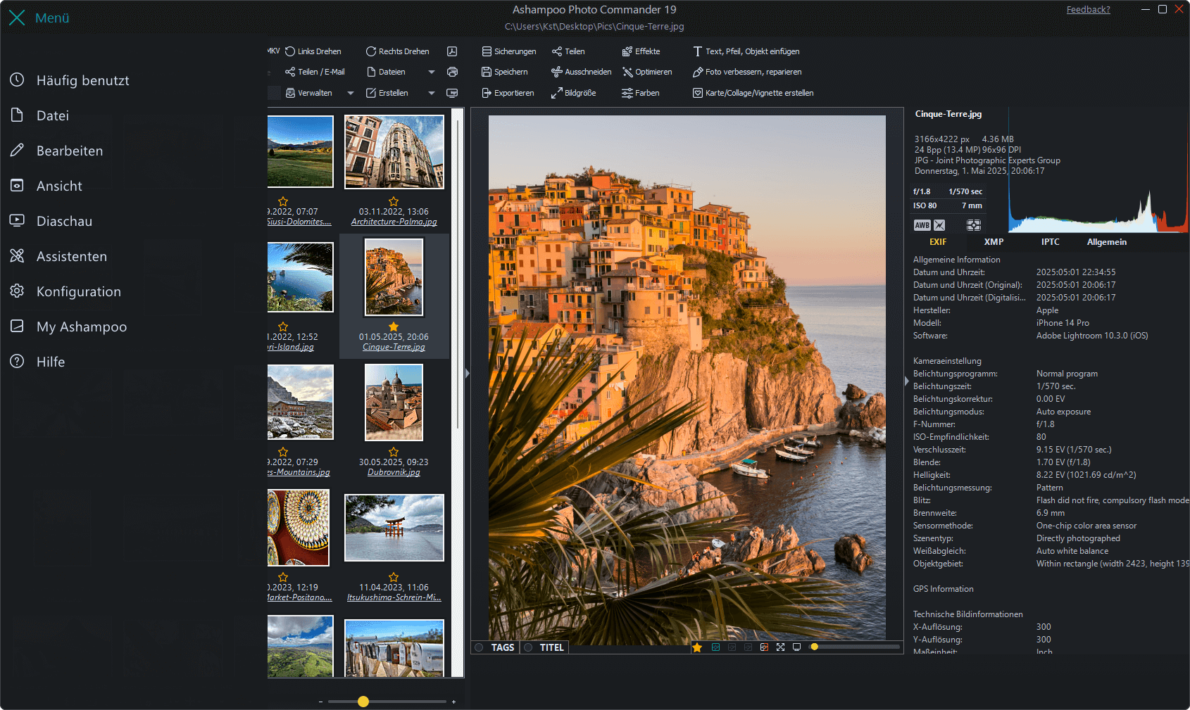 Ashampoo Photo Commander 19, Windows 10/11 1 PC, Dauerlizenz, Digitaler Download